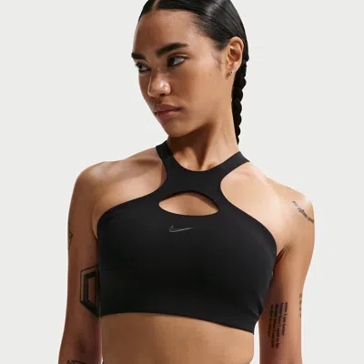 Nike Women's Universa -support Padded Sports Bra In Black