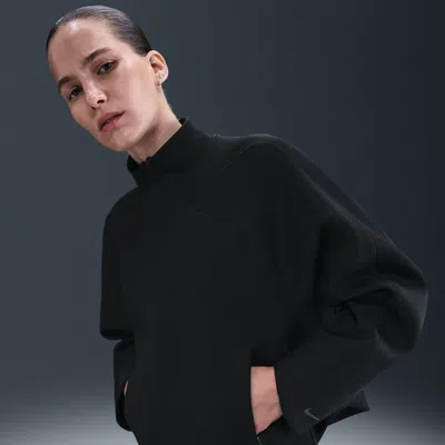 Nike Women's Universa Dri-fit 1/4-zip Top In Black
