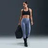 Nike Women's Universa High-waisted 7/8 Leggings With No Front Seam In Blue