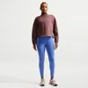 Nike Women's Universa High-waisted 7/8 Leggings With No Front Seam In Blue