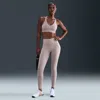 Nike Women's Universa High-waisted 7/8 Leggings With No Front Seam In Neutral
