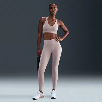 Nike Women's Universa High-waisted 7/8 Leggings With No Front Seam In Neutral