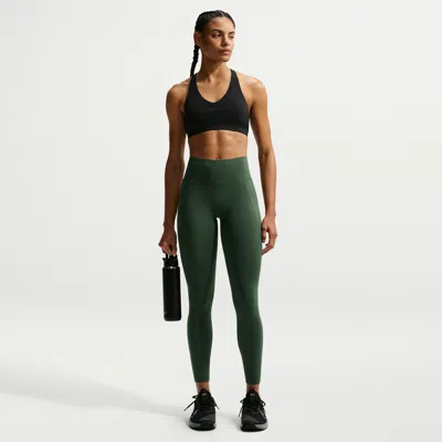 Nike Women's Universa High-waisted 7/8 Leggings With No Front Seam In Green
