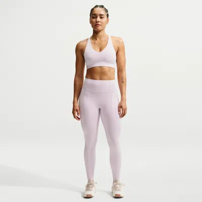 Nike Women's Universa High-waisted 7/8 Leggings With No Front Seam In Purple