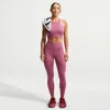 Nike Women's Universa High-waisted 7/8 Leggings With No Front Seam In Red