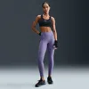 Nike Women's Universa -support High-waisted 7/8 Floral Leggings In Purple
