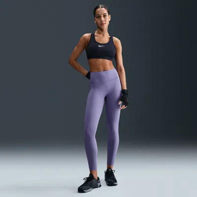 Nike Women's Universa -support High-waisted 7/8 Floral Leggings In Purple