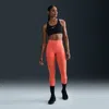 Nike Women's Universa Medium-support High-waisted 7/8 Leggings With Pockets In Orange