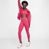 Nike Women's Universa Medium-support High-waisted 7/8 Leggings With Pockets In Pink
