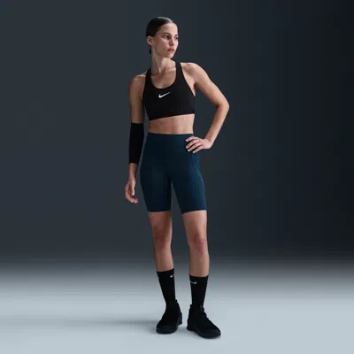 Nike Women's Universa Medium-support High-waisted 8" Biker Shorts With Pockets