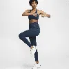 Nike Women's Universa Medium-support High-waisted Full-length Leggings With Pockets In Blue