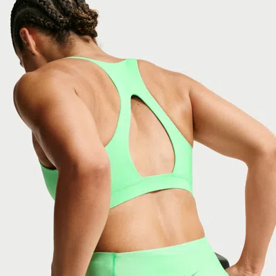 Nike Women's Universa Medium-support Padded Sport Bra In Green