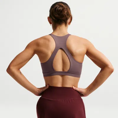 Nike Women's Universa Medium-support Padded Sport Bra In Purple