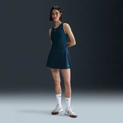 Nike Women's Victory Dri-fit Short Flouncy Tennis Skirt In Blue