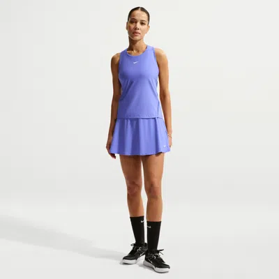 Nike Women's Victory Dri-fit Short Flouncy Tennis Skirt In Blue
