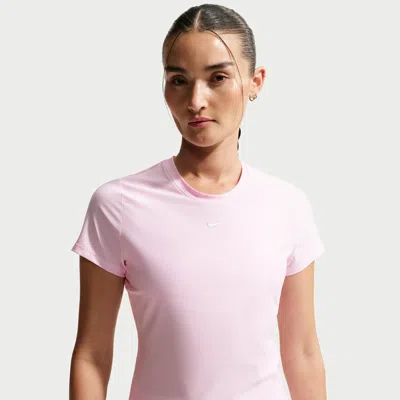 Nike Women's Victory Dri-fit Short-sleeve Tennis Top In Pink