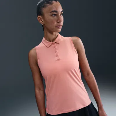 Nike Women's Victory Dri-fit Sleeveless Polo In Pink