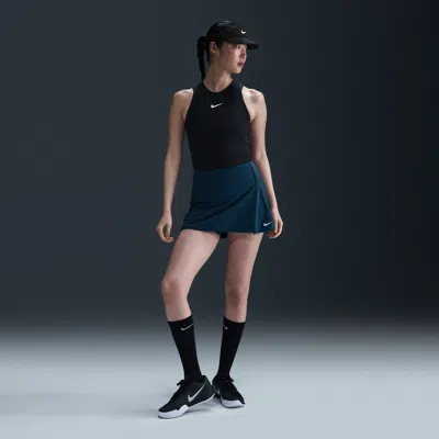 Nike Women's Victory Dri-fit Straight Tennis Skirt In Blue