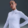 Nike Women's Victory Dri-fit Uv Protection 1/4-zip Golf Top In White