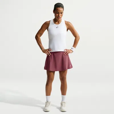 Nike Women's Victory Dri-fit Flouncy Tennis Skirt In White