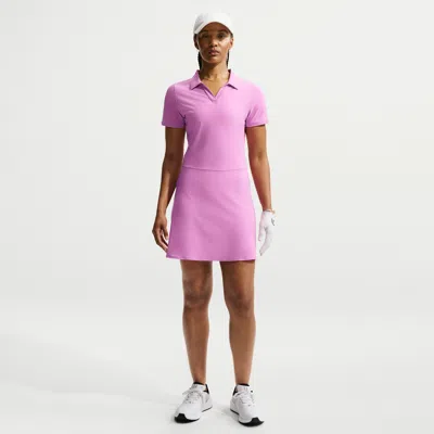 Nike Women's Victory Dri-fit Golf Polo Dress In Purple