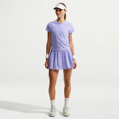 Nike Women's Victory Dri-fit High-waisted Tennis Skirt In Purple
