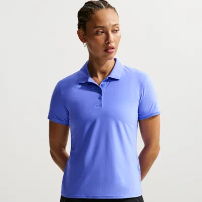 Nike Women's Victory Dri-fit Short-sleeve Golf Polo In Blue