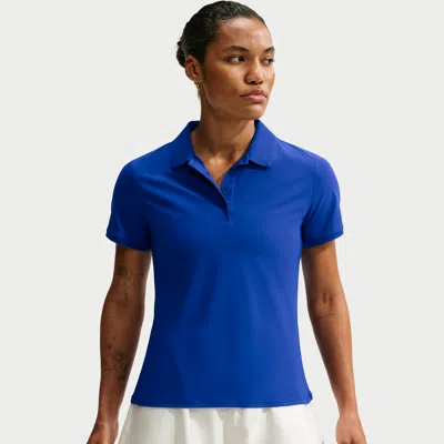 Nike Women's Victory Dri-fit Short-sleeve Golf Polo In Blue