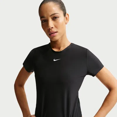 Nike Women's Victory Dri-fit Short-sleeve Tennis Top In Black