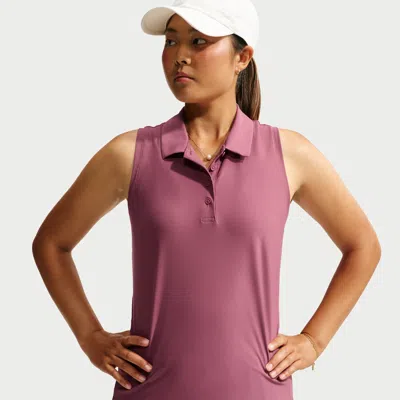 Nike Women's Victory Dri-fit Sleeveless Polo In Pink