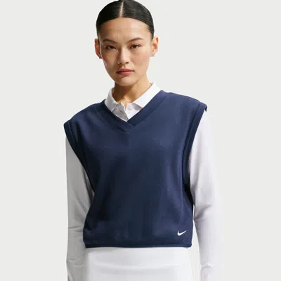 Nike Women's V-neck Golf Vest In Blue