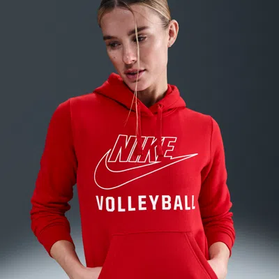 Nike Women's Volleyball Pullover Hoodie In Red