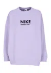 Nike Women's W Sportswear Fleece Oversized Gls Crewneck Hydrangea