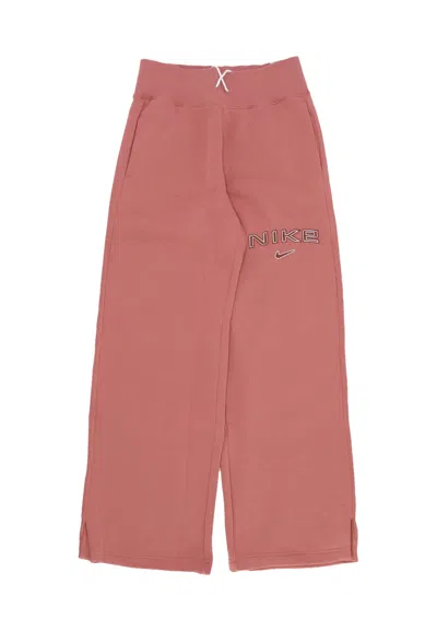Nike Women's W Sportswear Phoenix Fleece High-rise Logo Pant Canyon Pink