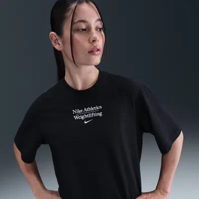 Nike Women's Weightlifting Boxy T-shirt In Black