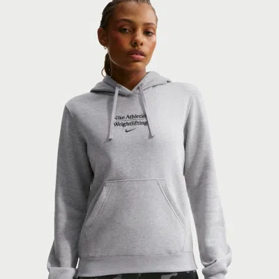 Nike Women's Weightlifting Pullover Hoodie In Gray