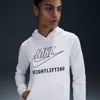 Nike Women's Weightlifting Pullover Hoodie In White