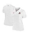 Nike Women's White Arizona Diamondbacks Authentic Collection Victory Performance Polo Shirt In White