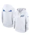 Nike Women's White Buffalo Bills 2025 Rivalries Collection Standard Issue Sideline Dri-fit Hoodie In White