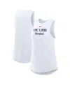 Nike White Los Angeles Dodgers City Connect Tricode High Neck Performance Tank Top In White