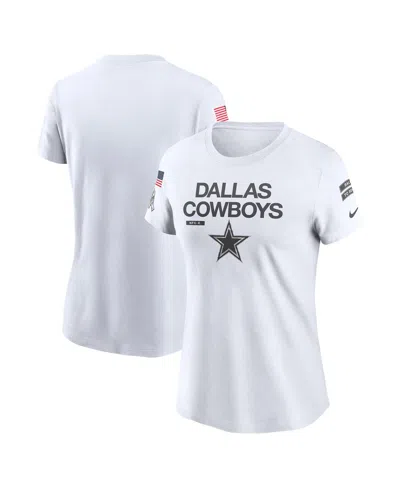 Nike White Dallas Cowboys 2024 Salute To Service Legend Performance T-shirt