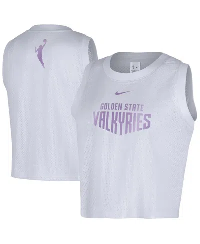 Nike White Golden State Valkyries Mesh Tank Top In Blue