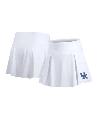 Nike Women's White Kentucky Wildcats Club Tennis Skirt With Shorts