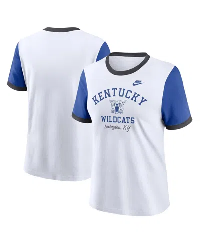 Nike White Kentucky Wildcats Legacy Fundamental Expression Tri-blend T-shirt