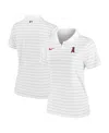 Nike Women's White Los Angeles Angels Authentic Collection Victory Performance Polo Shirt