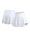 Nike Women's White Lsu Tigers Club Tennis Skirt With Shorts In White