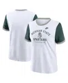Nike Women's White Michigan State Spartans Legacy Fundamental Expression Tri-blend T-shirt