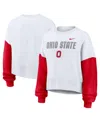 Nike Ohio State Buckeyes Primetime  Women's College Pullover Crew In White