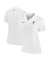 Nike Women's White Philadelphia Phillies Authentic Collection Victory Performance Polo Shirt In White