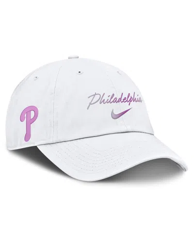 Nike Women's White Philadelphia Phillies Mother's Day Club Adjustable Hat In Metallic